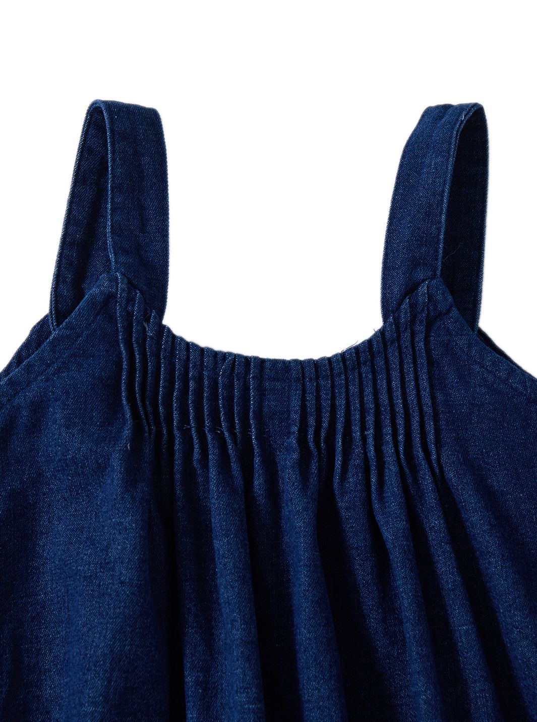 Denim Tucks Jumper - Navy